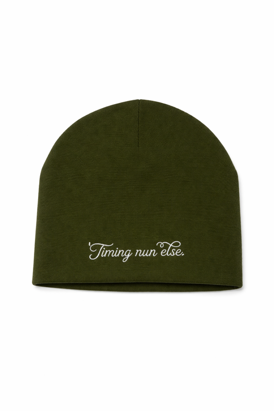 GREEN TRIPLE THREAT BEANIE