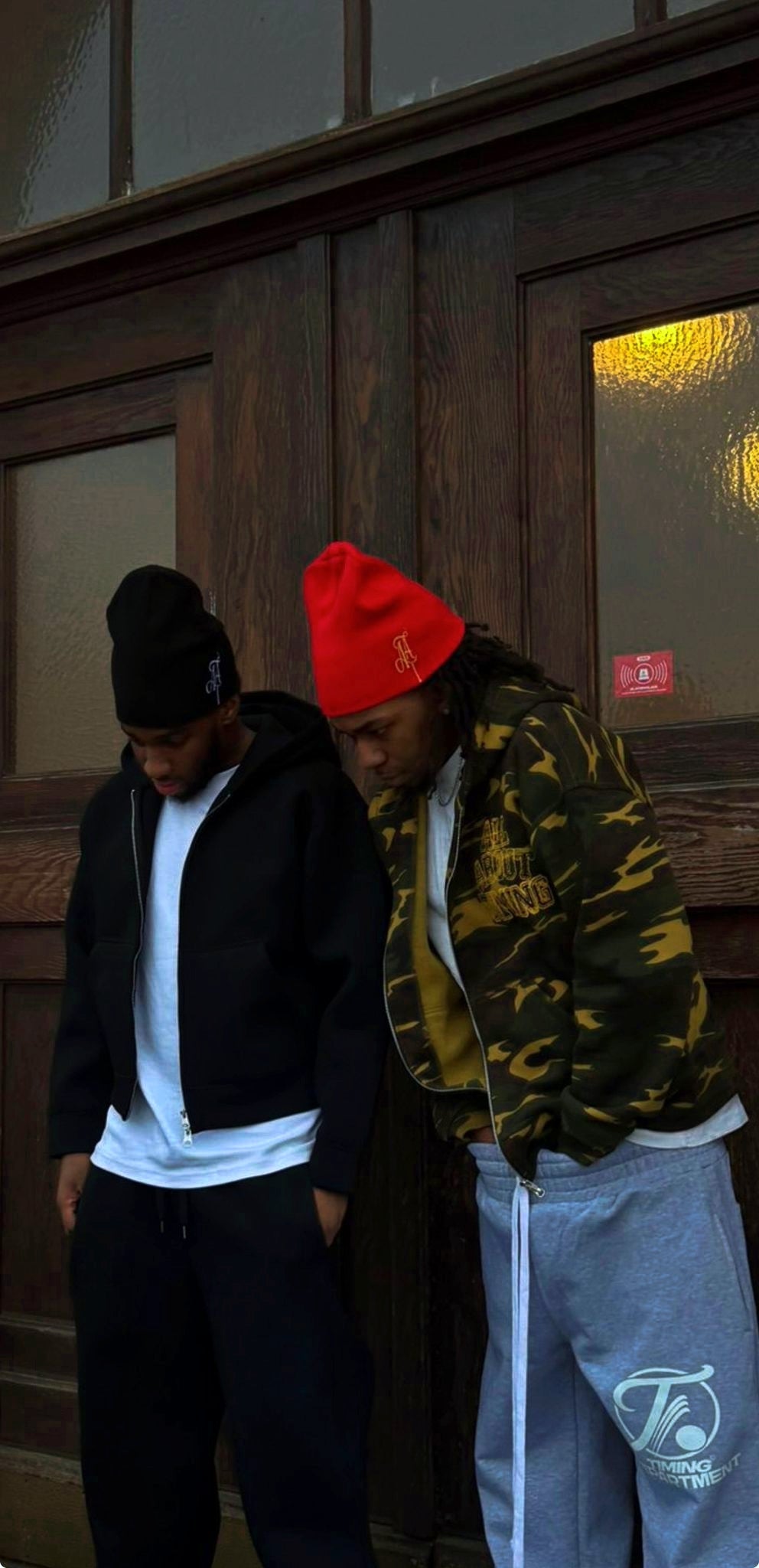 RED TRIPLE THREAT BEANIE