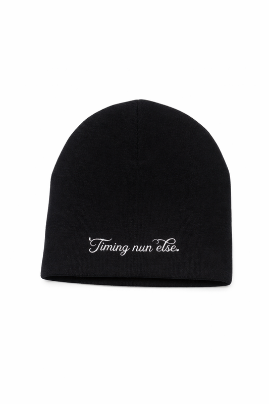 BLACK TRIPLE THREAT BEANIE