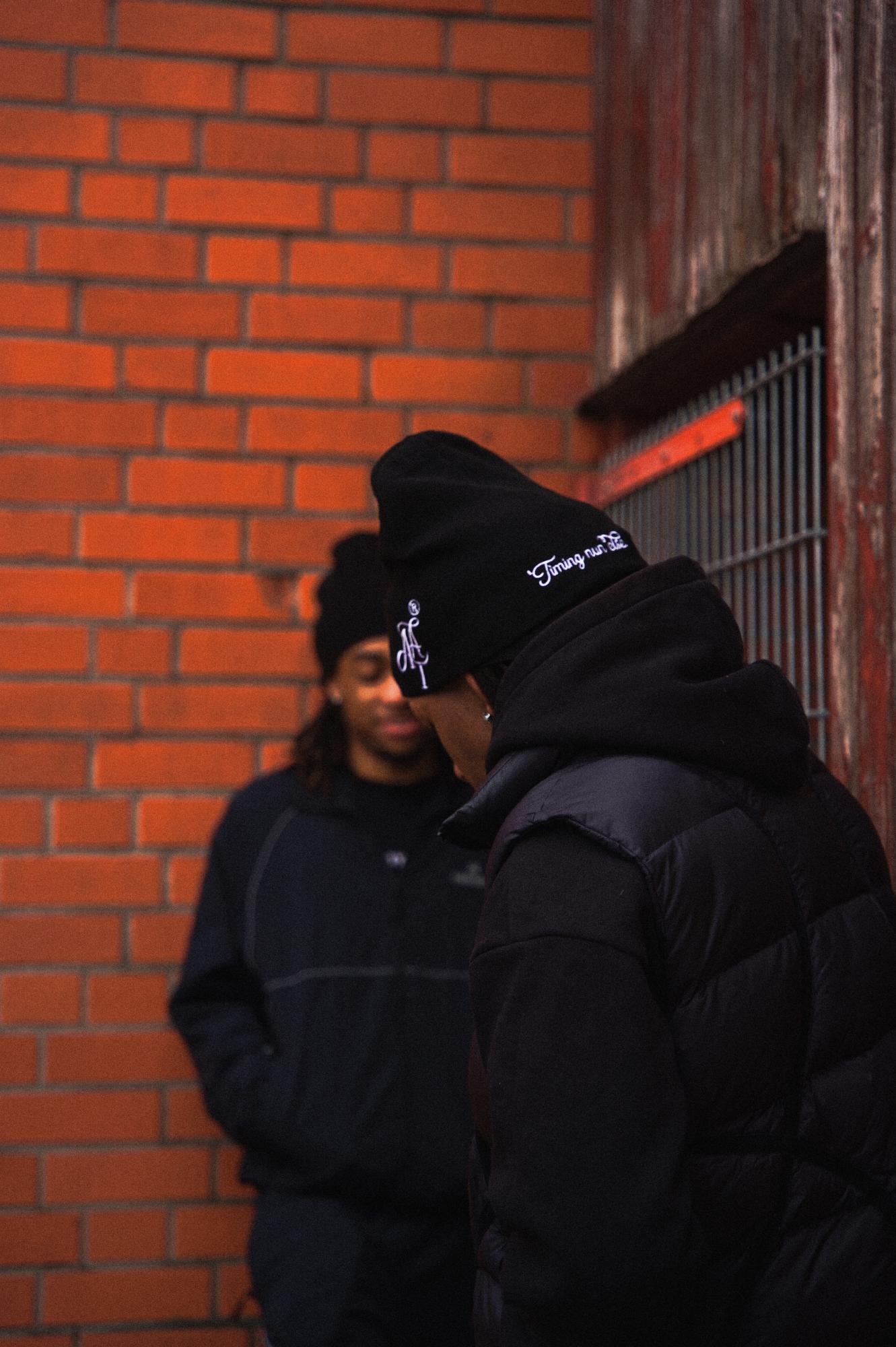 BLACK TRIPLE THREAT BEANIE